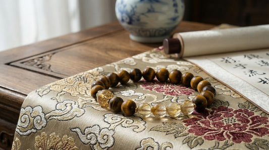 Tiger's Eye Golden Quartz Bracelet | LanKio Solar Command