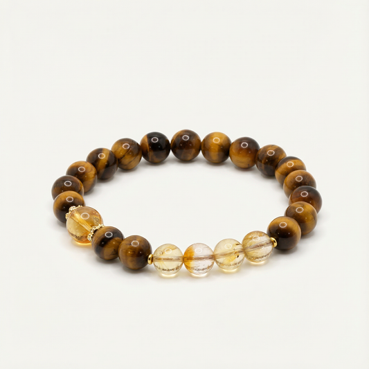 Tiger's Eye Golden Quartz Bracelet | LanKio Solar Command