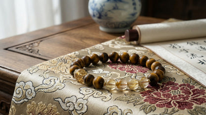 Tiger's Eye Golden Quartz Bracelet | LanKio Solar Command