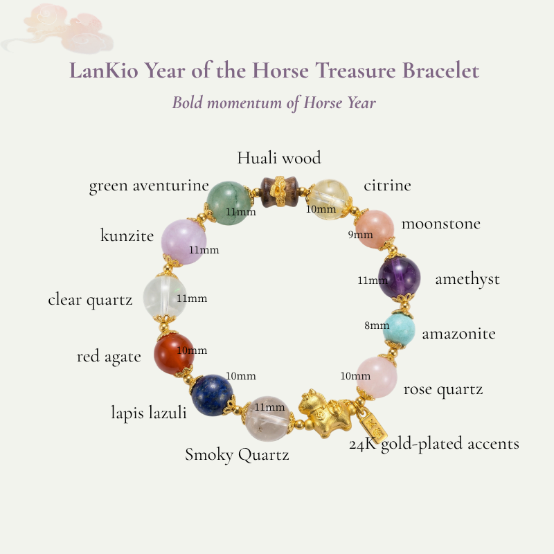 Year of the Horse Multi-Stone Treasure Bracelet | LanKio Treasure Bracelet