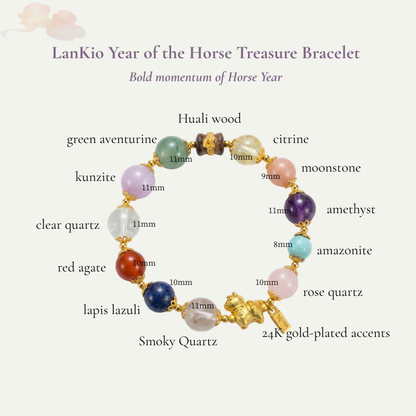 Year of the Horse Multi-Stone Treasure Bracelet | LanKio Treasure Bracelet
