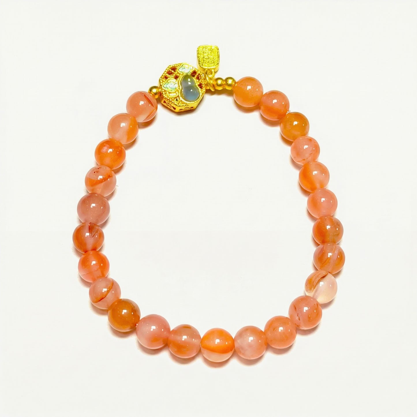 Nan Hong Agate Gourd Bracelet | LanKio Full Blessing