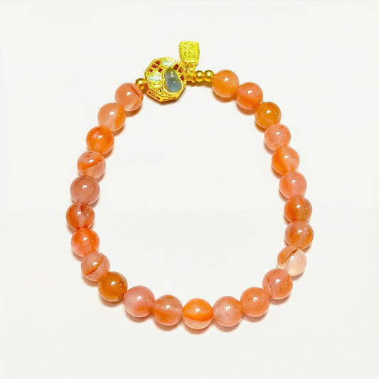 Nan Hong Agate Gourd Bracelet | LanKio Full Blessing